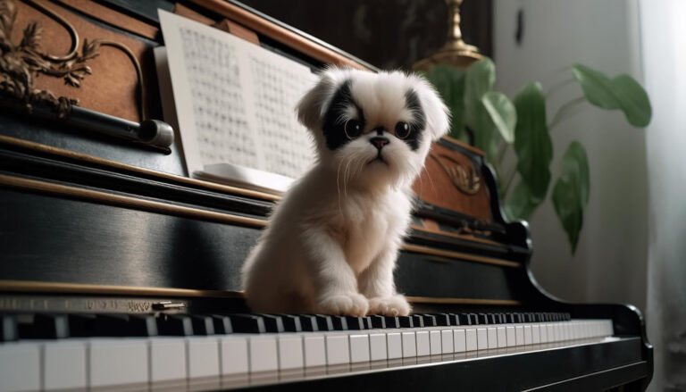 Are You Hurting Your Dog’s Ears With Your Piano Playing?